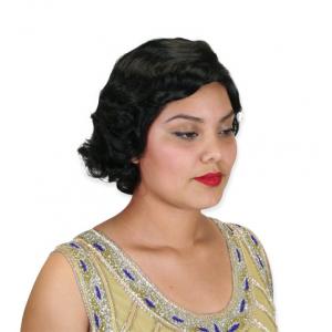  Victorian,Edwardian Ladies Accessories Black Synthetic Hair Wigs |Antique, Vintage, Old Fashioned, Wedding, Theatrical, Reenacting Costume | Flapper,1920s,Roaring 20s