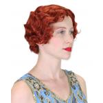 Victorian,Edwardian Ladies Accessories Red Synthetic Hair Wigs |Antique, Vintage, Old Fashioned, Wedding, Theatrical, Reenacting Costume | Flapper,1920s,Roaring 20s