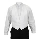  Victorian,Edwardian Mens Vests White Synthetic Solid,Geometric Dress Vests |Antique, Vintage, Old Fashioned, Wedding, Theatrical, Reenacting Costume |