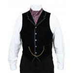  Victorian,Steampunk,Edwardian Mens Vests Black Velvet Solid Dress Vests,Velvet Vests |Antique, Vintage, Old Fashioned, Wedding, Theatrical, Reenacting Costume |