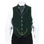  Victorian,Steampunk, Mens Vests Green Velvet Solid Dress Vests,Velvet Vests |Antique, Vintage, Old Fashioned, Wedding, Theatrical, Reenacting Costume |