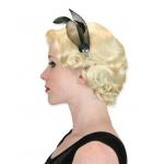 (disco)-Feather Headband - Black