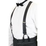  Victorian,Old West, Suspenders Black Elastic Y-Back Braces |Antique, Vintage, Old Fashioned, Wedding, Theatrical, Reenacting Costume | Short Suspenders