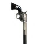 (disco)-Collapsible Pistol Handle Walking Stick - Star