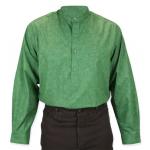 (disco)-Natchez Shirt - Green Print