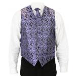 (disco)-Fontaine Vest and Tie Set -Two Tone Purple