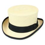 Panama Straw Top Hat - Natural