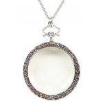 (disco)-Magnifying Glass Necklace - Silver