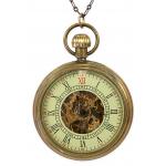 (disco)-Open Face Pocket Watch Necklace