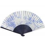 Victorian,Old West, Ladies Accessories Blue Silk Fans |Antique, Vintage, Old Fashioned, Wedding, Theatrical, Reenacting Costume | Gifts for Her,Stocking Stuffers