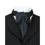 (disco)-Lavish Silk Ascot - Black