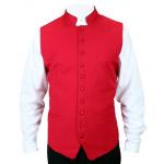  Victorian,Regency Mens Vests Red Synthetic Solid Dress Vests,Clerical Vests |Antique, Vintage, Old Fashioned, Wedding, Theatrical, Reenacting Costume |