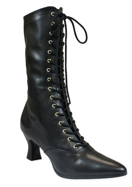 victorian black boots