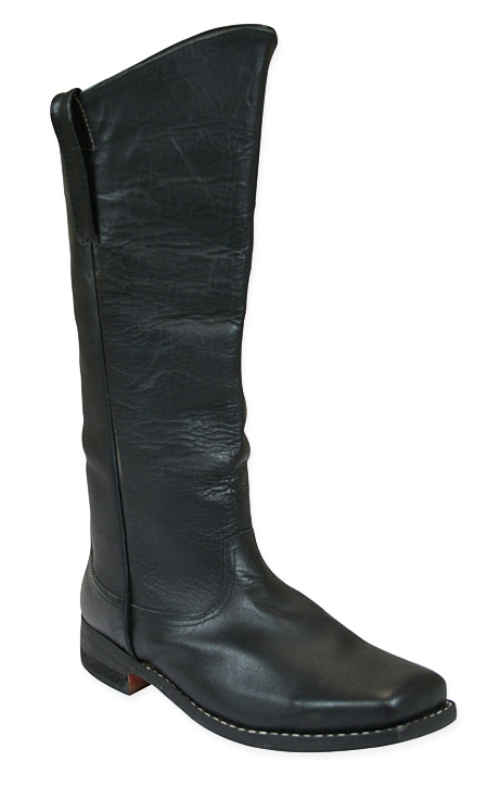 black ankle riding boots