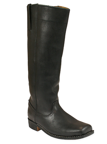 mens knee high black boots