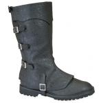 Convertible Boot - Black Faux Leather