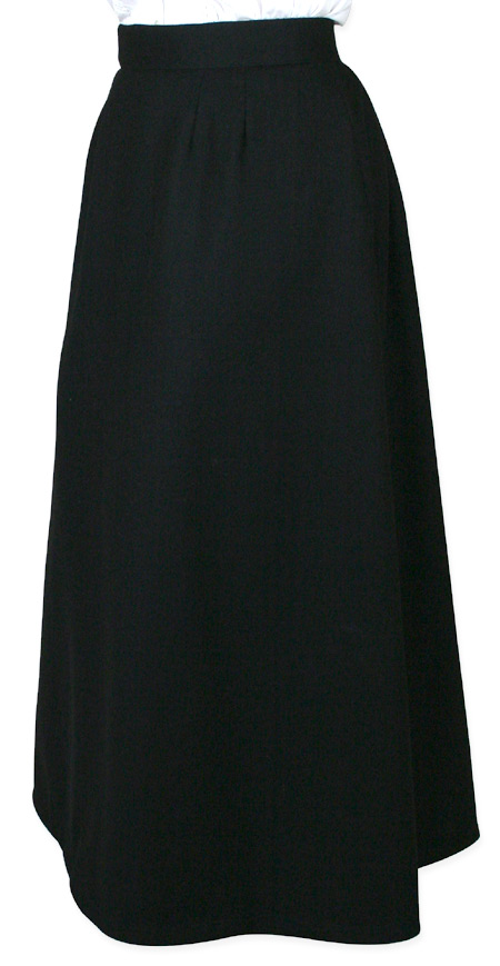Black Wool Skirt