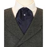 (disco)-Satin Puff Tie - Navy