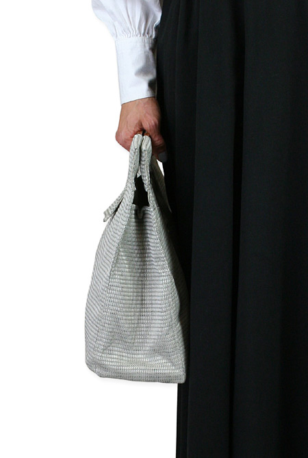 Small Carpetbag - Gray Tweed