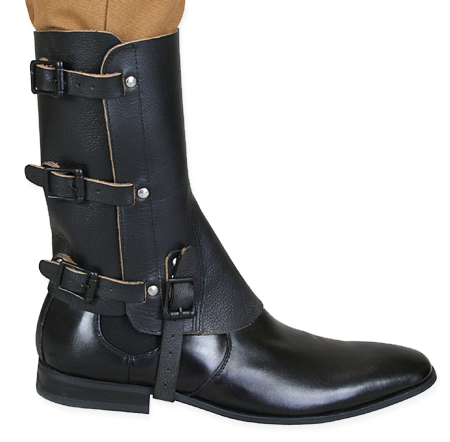 Soubirac Black Soft Leather Gaiters Small S3 & S2 