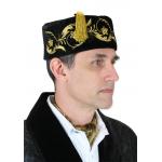  Victorian,Steampunk,Edwardian Mens Hats Black Velvet Smoking Caps,Caps |Antique, Vintage, Old Fashioned, Wedding, Theatrical, Reenacting Costume | Vintage Smoking