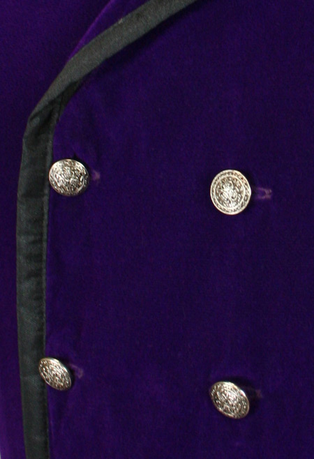 gramercy vest - purple velvet