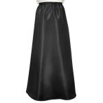  Victorian,Old West Ladies Skirts Black Satin,Synthetic Solid Dress Skirts |Antique, Vintage, Old Fashioned, Wedding, Theatrical, Reenacting Costume | Dickens