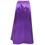  Victorian,Old West, Ladies Skirts Purple Satin,Synthetic Solid Dress Skirts |Antique, Vintage, Old Fashioned, Wedding, Theatrical, Reenacting Costume | Dickens