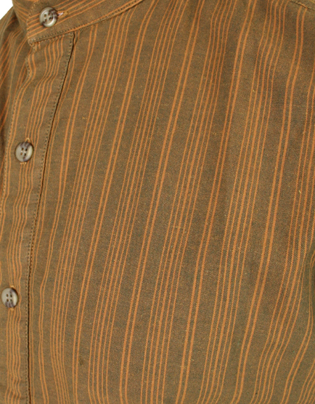 Beaumont Shirt - Pecan Stripe