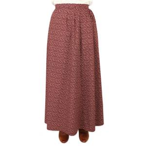  Victorian,Old West Ladies Skirts Burgundy,Red Cotton Floral,Calico Dress Skirts,Work Skirts,Matched Separates |Antique, Vintage, Old Fashioned, Wedding, Theatrical, Reenacting Costume |