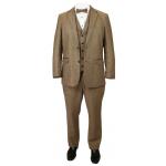 (disco)-Newbury Suit - Brown Herringbone Tweed