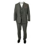(disco)-Newbury Suit - Charcoal Herringbone Tweed