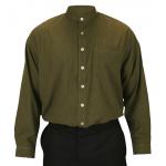 (disco)-Justin Shirt - Olive Stripe