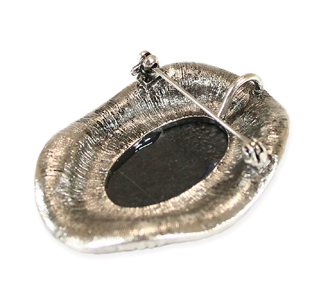 jeweled cameo brooch