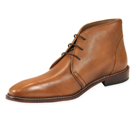 Leather Brogan Boot - Tan Leather