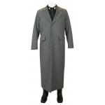  Victorian,Old West, Mens Coats Gray Synthetic Solid Dusters,Overcoats,Frock Coats |Antique, Vintage, Old Fashioned, Wedding, Theatrical, Reenacting Costume |