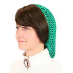  Victorian,Old West,Edwardian Ladies Hats Green Synthetic Hair Nets |Antique, Vintage, Old Fashioned, Wedding, Theatrical, Reenacting Costume |
