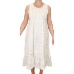 (disco)-Cotton Eyelet Shift - White