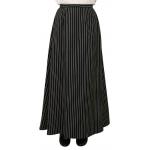  Victorian,Old West,Steampunk,Edwardian Ladies Skirts Black Cotton Stripe Dress Skirts,Matched Separates |Antique, Vintage, Old Fashioned, Wedding, Theatrical, Reenacting Costume | Dickens,Motorist
