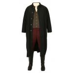  Victorian,Old West,Edwardian Mens Coats Black Cotton Solid Dusters |Antique, Vintage, Old Fashioned, Wedding, Theatrical, Reenacting Costume | Motorist