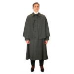 Inverness Coat - Gray Herringbone Tweed