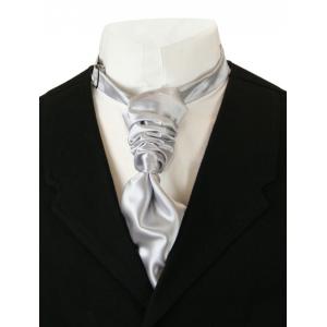  Victorian,Edwardian Mens Ties Silver,Gray Satin,Synthetic Solid Cravats |Antique, Vintage, Old Fashioned, Wedding, Theatrical, Reenacting Costume |