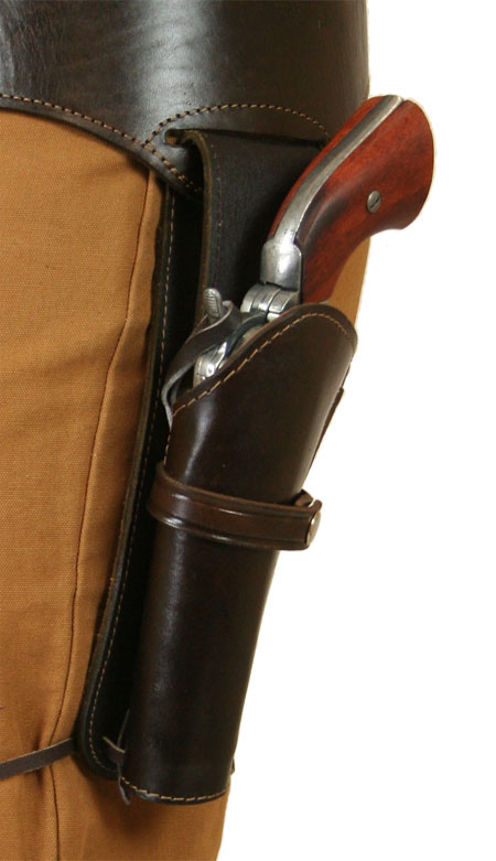Western Gun Belt and Holster - LH Draw