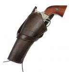Western Holster - LH Cross-Draw - Plain Brown Leather