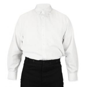  Victorian,Old West,Edwardian Mens Shirts White Cotton Solid Dress Shirts |Antique, Vintage, Old Fashioned, Wedding, Theatrical, Reenacting Costume |