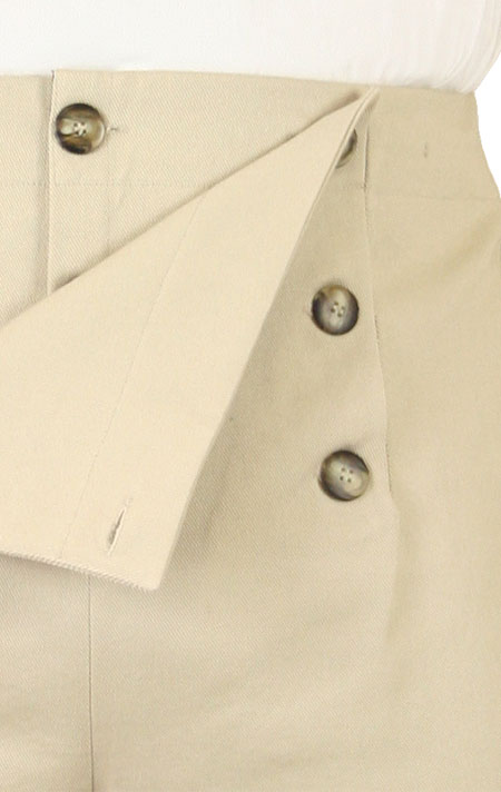 Regency Fall Front Trousers - Sand