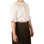  Victorian,Steampunk Ladies Blouses White Cotton Blend Solid Peasant Blouses,Fitted Blouses |Antique, Vintage, Old Fashioned, Wedding, Theatrical, Reenacting Costume | Pirate
