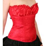  Victorian, Ladies Corsets Red Satin,Synthetic Paisley Corsets |Antique, Vintage, Old Fashioned, Wedding, Theatrical, Reenacting Costume |