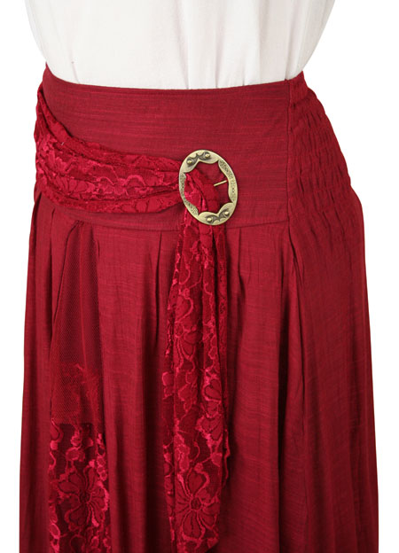Josephine Layered Skirt - Red