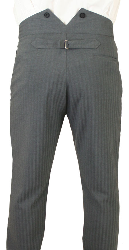 Hayworth Dress Trousers - Gray Herringbone